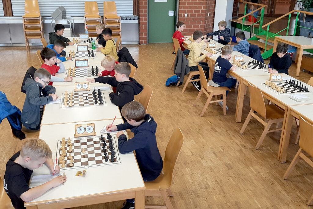 Konzentration auch bei den Jüngsten in der dritten Runde der U12